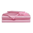 thumbnail image 1 of Betsey Johnson  Solid Satin Pink King Sheet Set, 1 of 7
