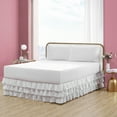 thumbnail image 1 of Betsey Johnson Solid Microfiber White Full Ruffled Bedskirt, 1 of 4