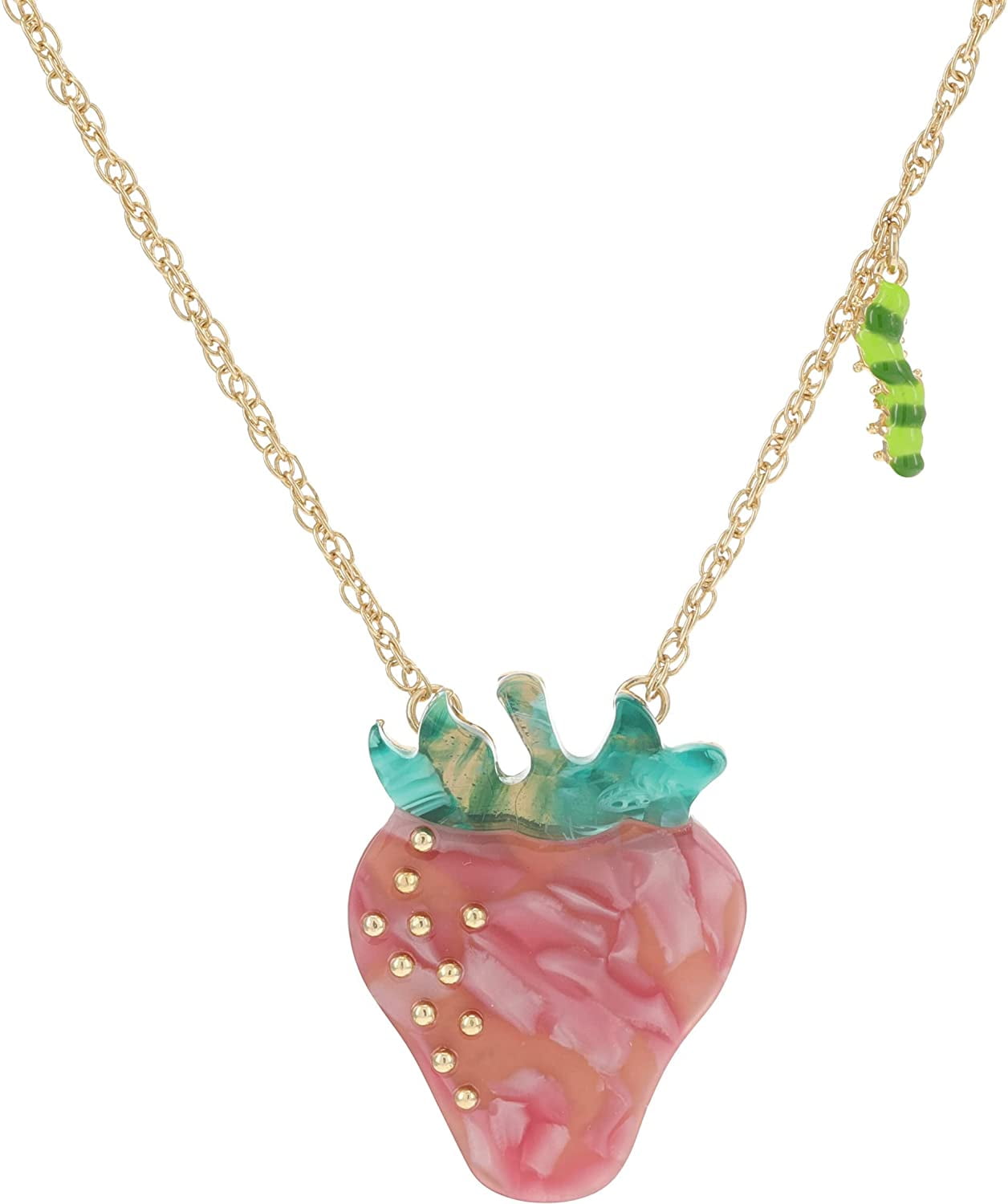 Betsey johnson strawberry necklace online