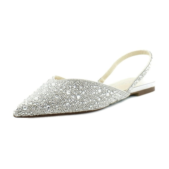 Betsey Johnson Vance Women's Flats Silver Size 6 M