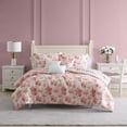 thumbnail image 1 of Betsey Johnson Wild Love Pink Twin Comforter Bonus Set, 1 of 12