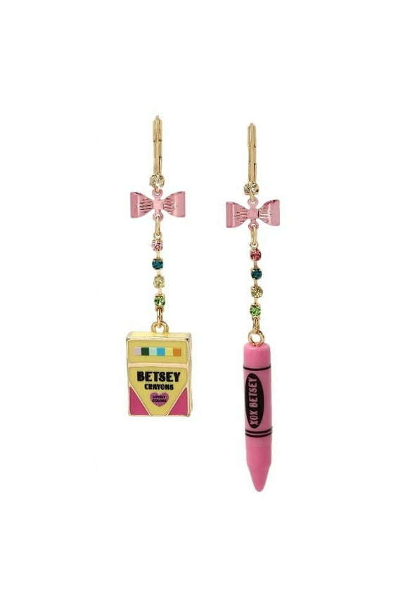 Women's Back To School Crayon Mismatch Earrings