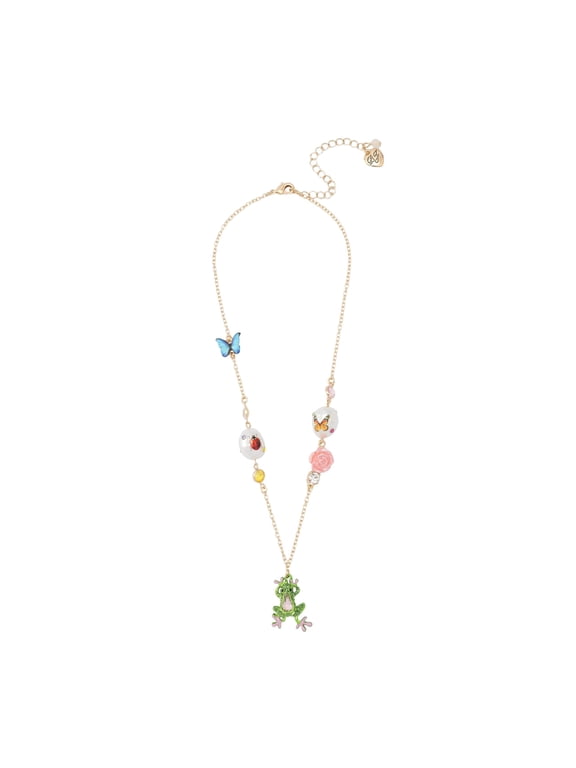 Women's Betsey's Backyard Frog Pendant Necklace