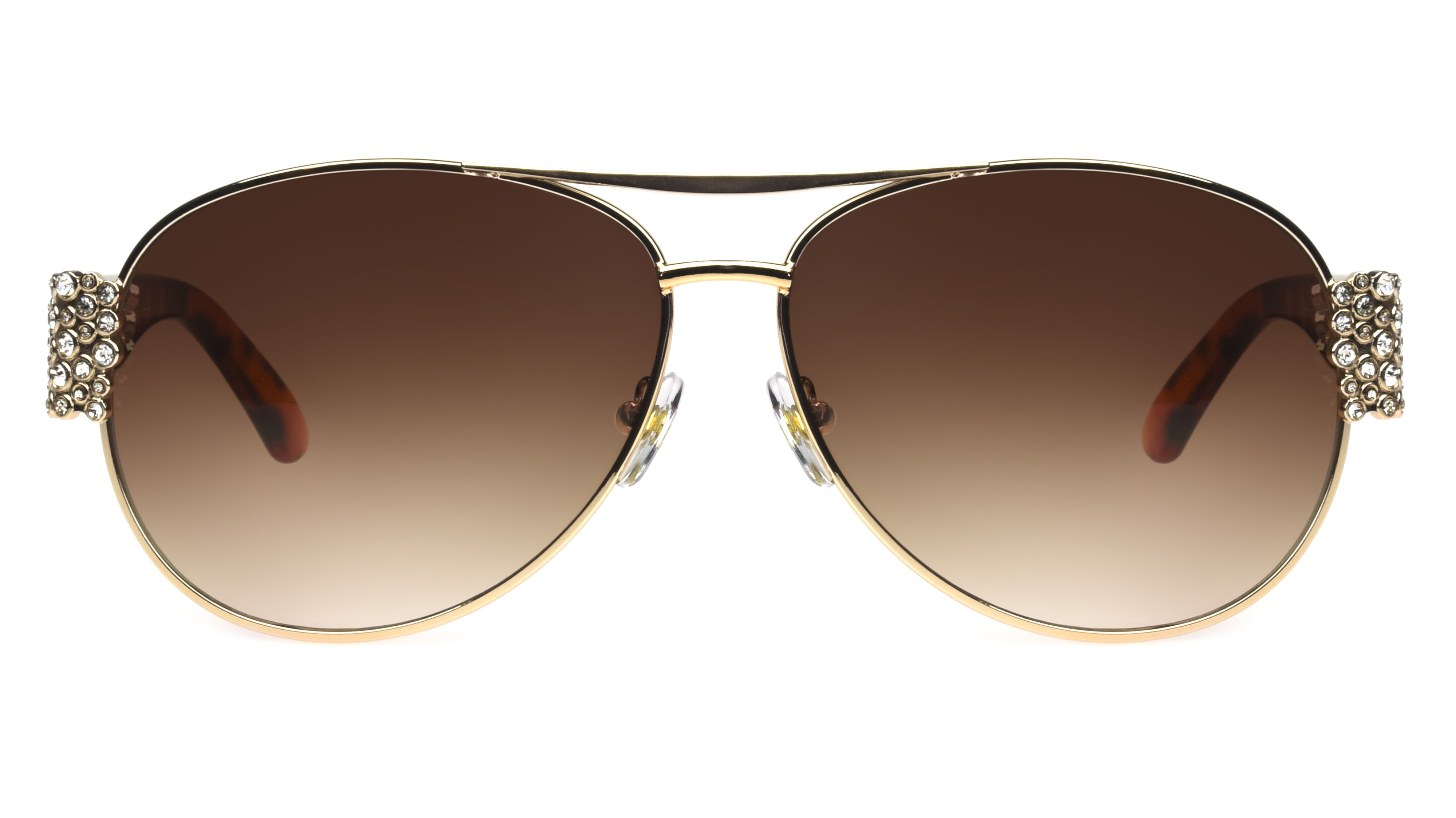 Betsey Johnson Bling Aviator Sunglasses Betsey Johnson Gold