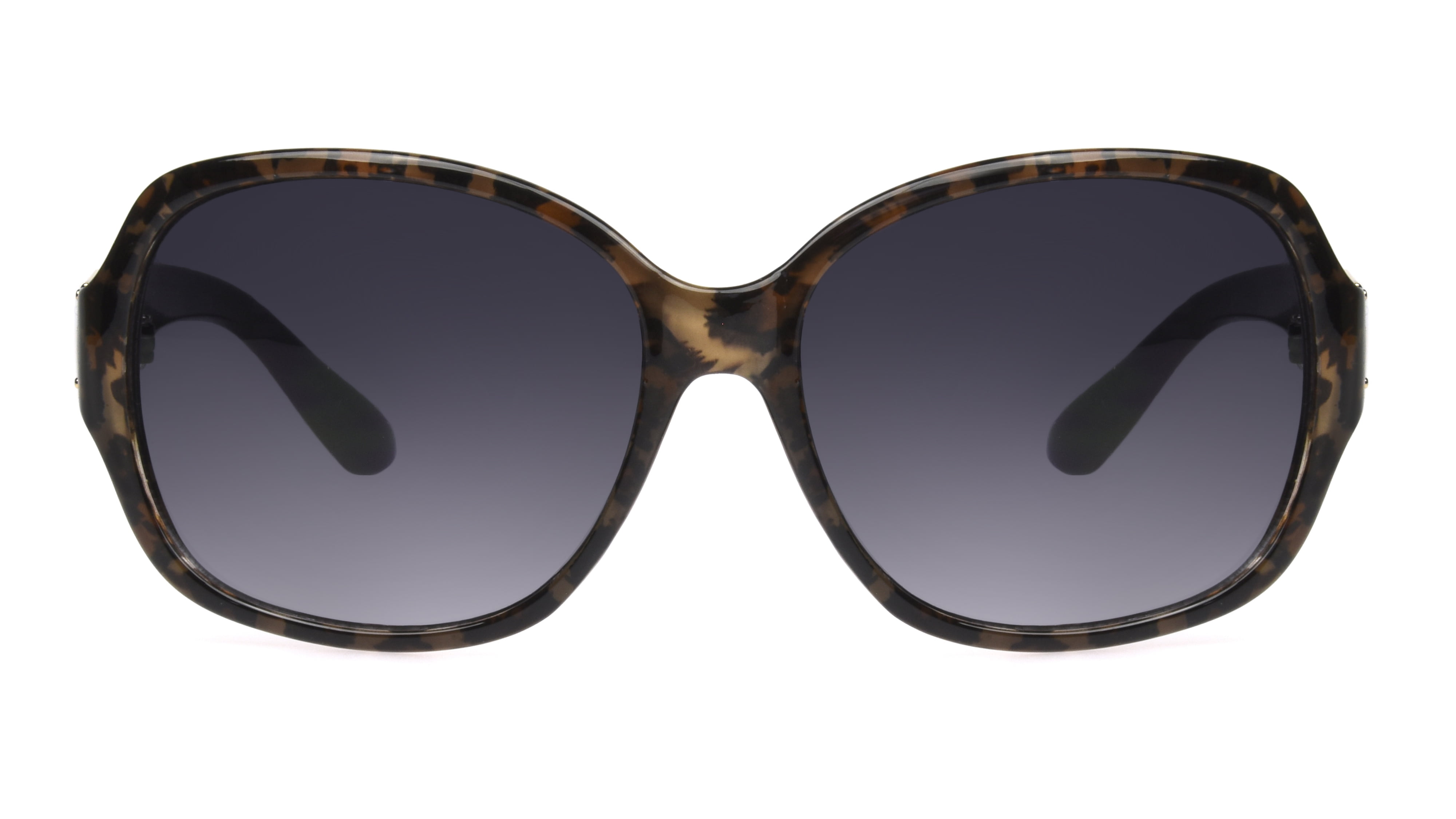 Betsey Johnson Women's Oversized Square Leopard Sunglasses