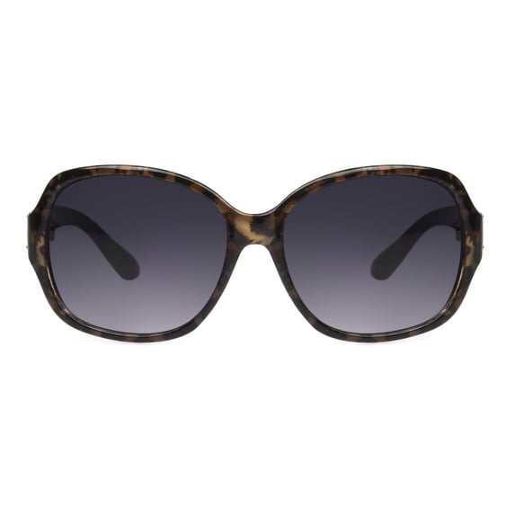 Betsey Johnson Women's Oversized Square Leopard Sunglasses
