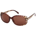 thumbnail image 1 of Betsey Johnson Women's Oversized Square Leopard Sunglasses, 1 of 2