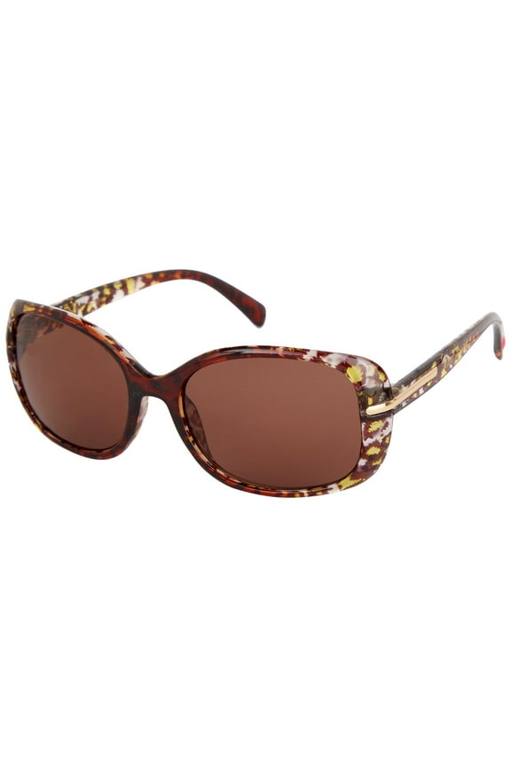 Women's Oversized Square Leopard Sunglasses