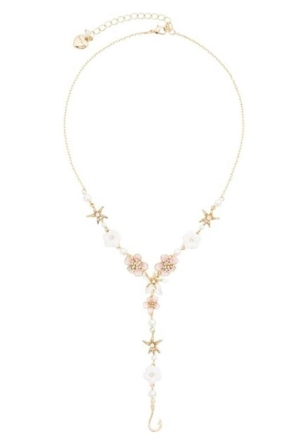 Women's Shell Yeah Starfish Flower Y Necklace
