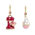 thumbnail image 1 of Betsey Johnson Womens Cupcake Mismatch Drop Earrings, 1 of 5