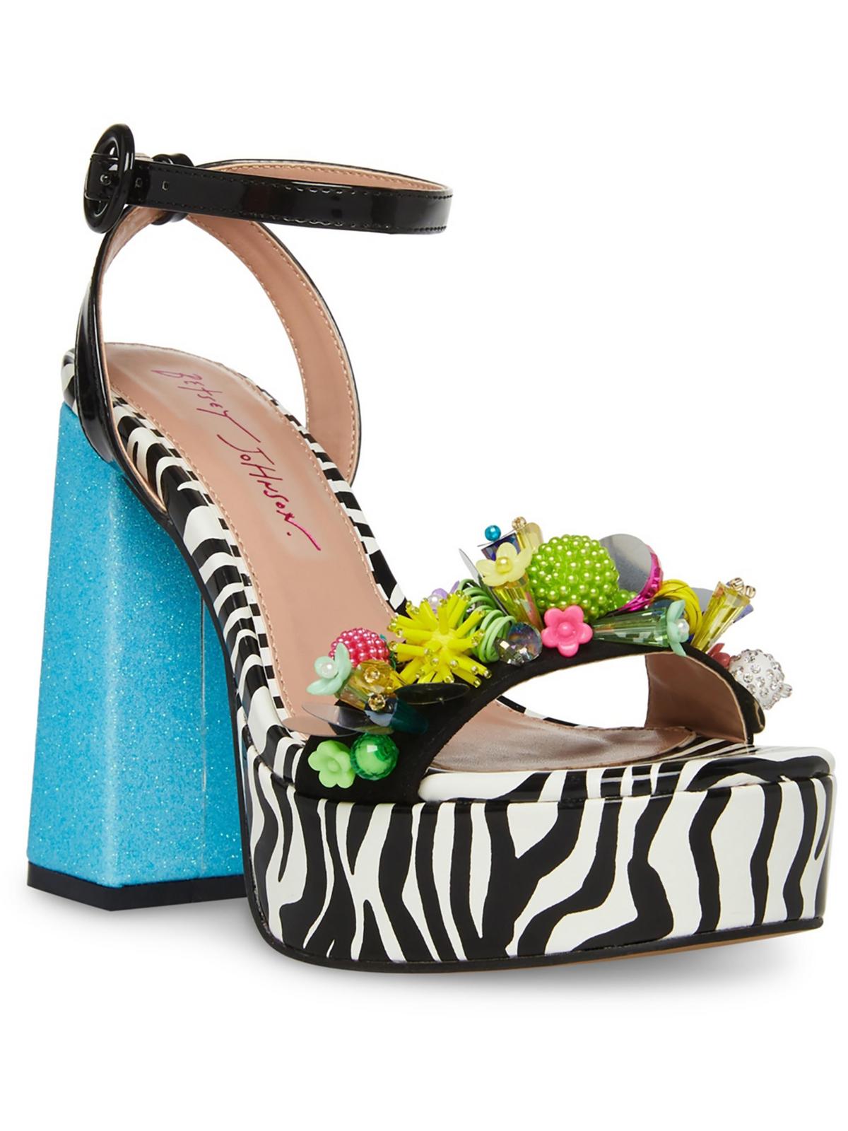 Betsey Johnson Jordn - Sandali Con Tacco Per Donna, Ornamenti Floreali, Stile Unico E Femminile