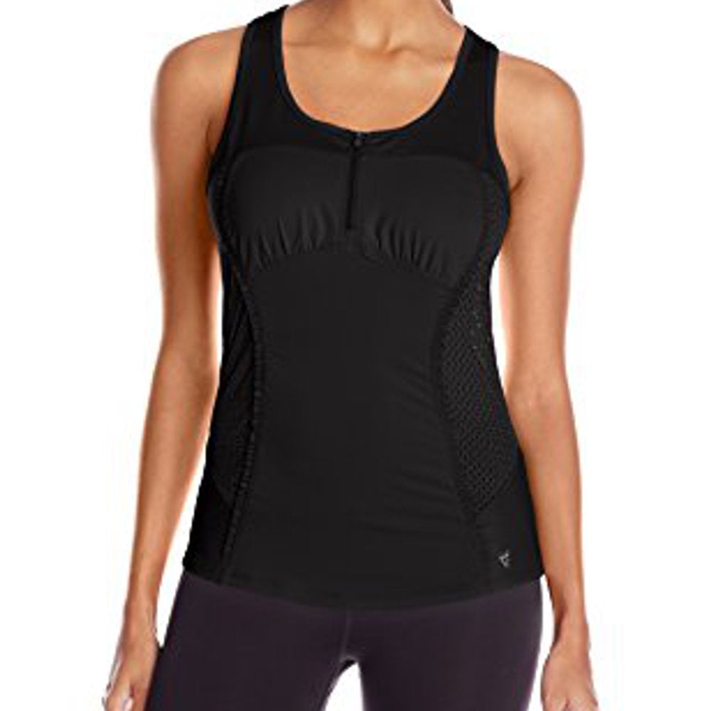 Betsey Johnson Womens Zip Front Tank