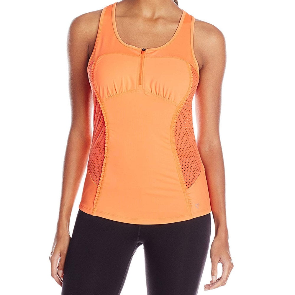 Betsey Johnson Womens Zip Front Tank