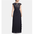 thumbnail image 1 of Betsy Adam Women's Lace Cutout Top Gown Blue Size 6, 1 of 3