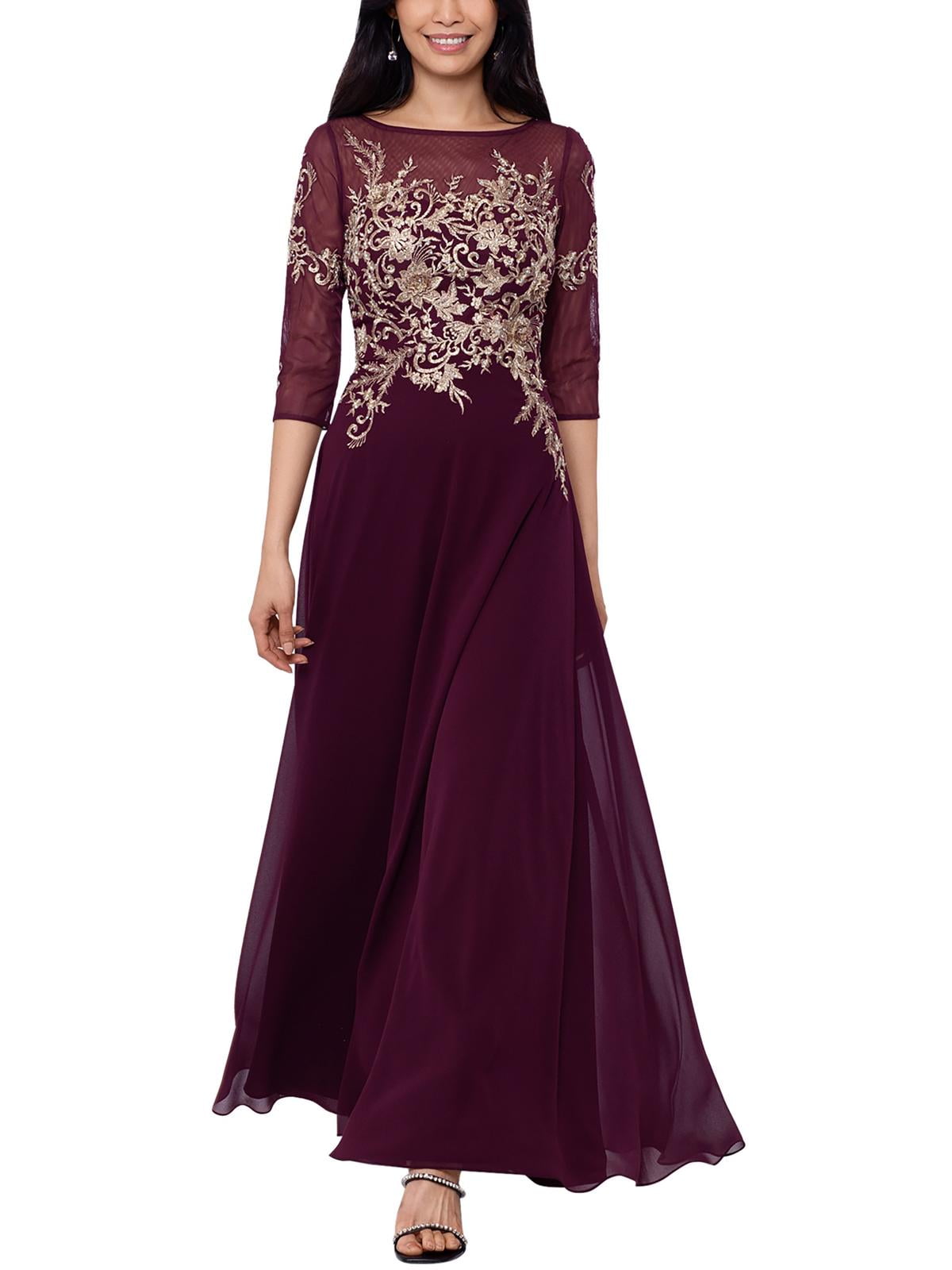metallic embroidered dress Shayla Sheer Corset Bodice Fitted Metallic Embroidered Lace Dress