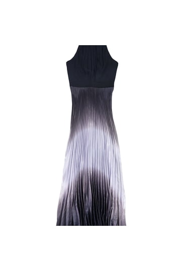 green emerald velvet dress Betsy & Adam Women's V-Neck Cascade Ruffle High-Low Gown - Red main image 0