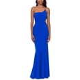 thumbnail image 1 of Betsy & Adam Womens One Shoulder Long Evening Dress, 1 of 2