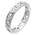 thumbnail image 1 of Betsy Celtic Eternity Wedding Band Ring Sterling Silver Women Ginger Lyne Collection, 1 of 6