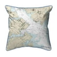 thumbnail image 1 of Betsy Drake  12 x 12 in. Annapolis - USNA, MD Nautical Map Small Corded Indoor & Outdoor Pillow, 1 of 1