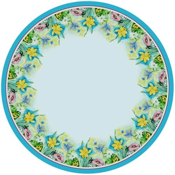 Florals Round Table Cloth 58