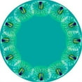 thumbnail image 1 of Betsy Drake TR758 58 in. Peacock Round Table Cloth, 1 of 3