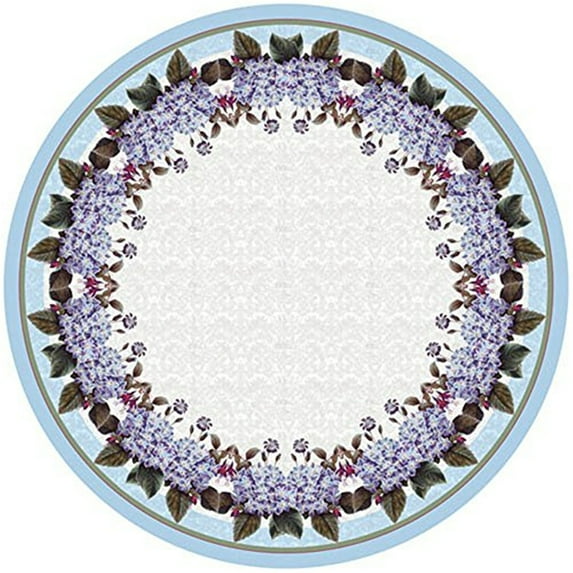 Betsy Drake TR127G 68 in. Hydrangea Round Table Cloth