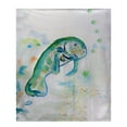 thumbnail image 1 of Betsy Drake BK061 Manatee Fleece Throw, 1 of 1