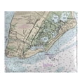 thumbnail image 1 of Betsy Drake BK12214CM 50 x 60 in. Cape May, NJ Nautical Map Fleece Throw, 1 of 1