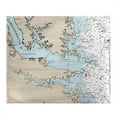 thumbnail image 1 of Betsy Drake BK12280HF 50 x 60 in. Chesapeake Bay, VA Nautical Map Fleece Throw, 1 of 1