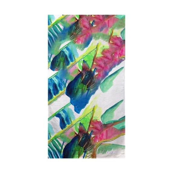 Betsy Drake BT1123 Pink Palms Beach Towel