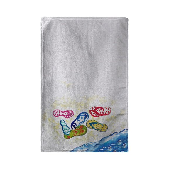 Betsy Drake Interiors Six Flip Flops Beach Towel
