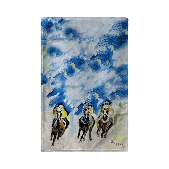 Betsy Drake BT320 30 x 50 in. Three Racing Beach Towel