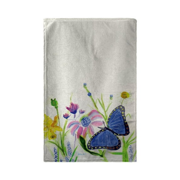 Betsy Drake Interiors Betsy's Blue Morpho Beach Towel
