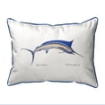 thumbnail image 1 of Betsy Drake Blue Marlin Large Indoor/Outdoor Pillow 16x20, 1 of 1