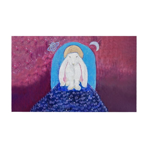 Night Bunny Door Mat 30x50