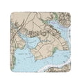 thumbnail image 1 of Betsy Drake CT12289OC 4 x 4 in. Occoquan, VA Nautical Map Coaster - Set of 4, 1 of 1