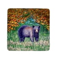 thumbnail image 1 of Betsy Drake CT536 4 x 4 in. Black Bear Coaster - Set of 4, 1 of 1