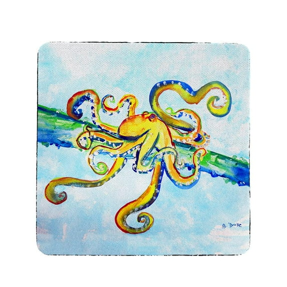 Betsy Drake Interiors Crazy Octopus Coaster Set of 4