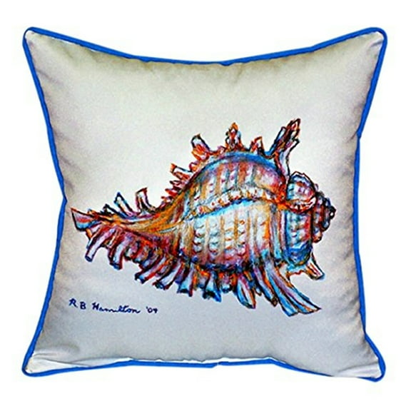 Betsy Drake Conch Large Indoor/Outdoor Pillow 18x18