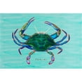 thumbnail image 1 of Betsy Drake DM004 Female Blue Crab Door Mat 18''x26'', 1 of 1
