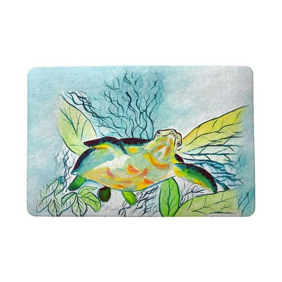 Betsy Drake DM1118 18 x 26 in. Smiling Sea Turtle Door Mat