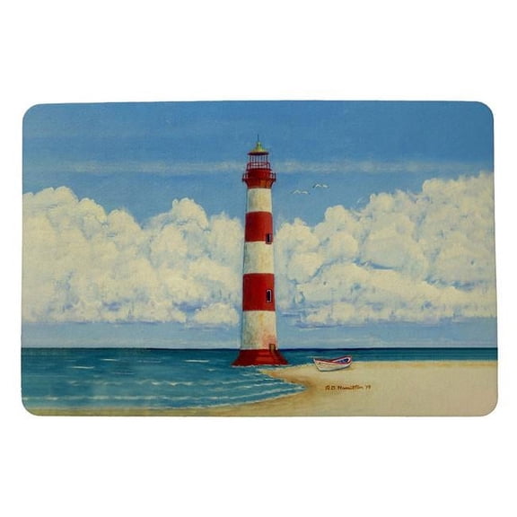 Betsy Drake DM1124 18 x 26 in. Morris Island & Lighthouse, SC Door Mat