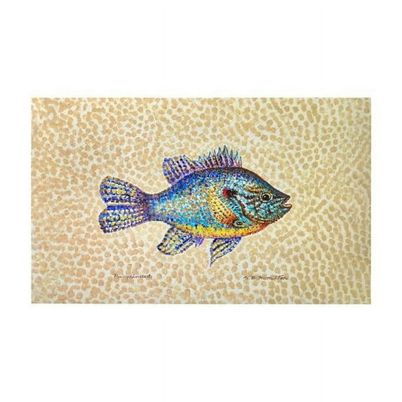 Betsy Drake DM1380G 30 x 50 in. Pumpkinseed Fish Door Mat