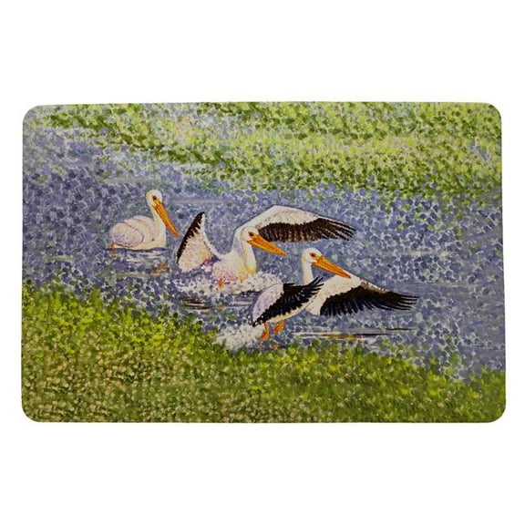 Betsy Drake DM1402 18 x 26 in. White Pelican Wings Door Mat
