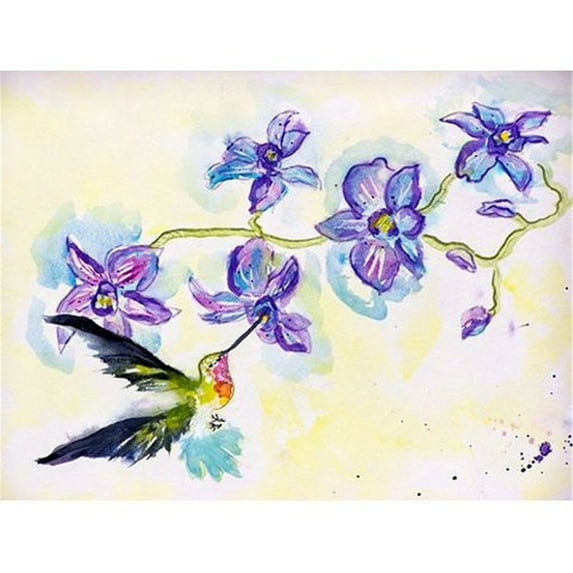 Betsy Drake DM944 Hummingbird & Clematis Doormat 18 x 26