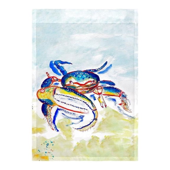 Betsy Drake FL1013 12.5 x 18 in. Colorful Fiddler Crab Flag