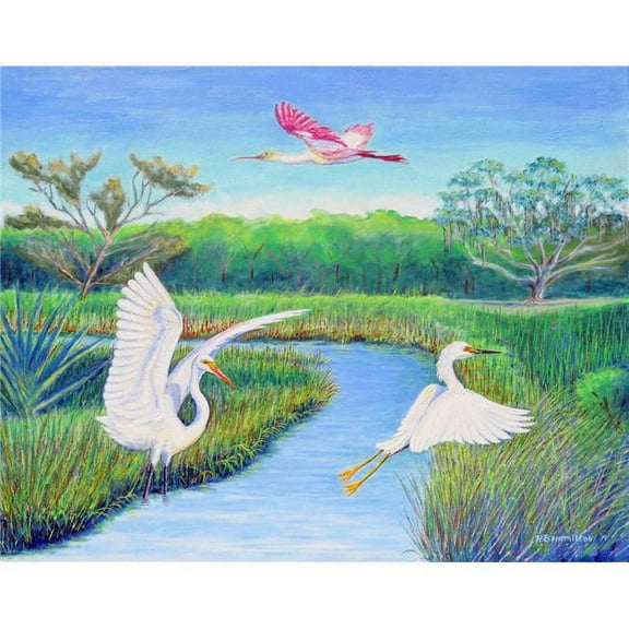 Betsy Drake FL1105 12.5 x 18 in. Marsh Wings Flag