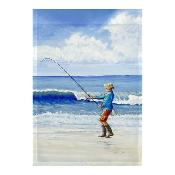 Betsy Drake FL1117 12.5 x 18 in. Surf Fishing Flag