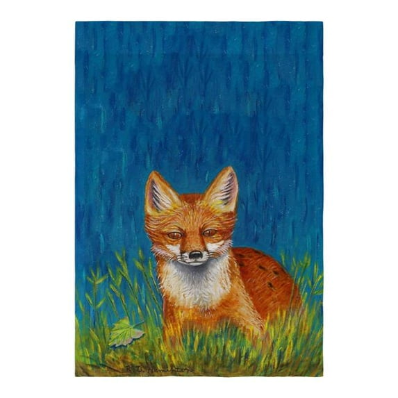 Betsy Drake FL139 Red Fox Flag - 12.5 x 18 in.