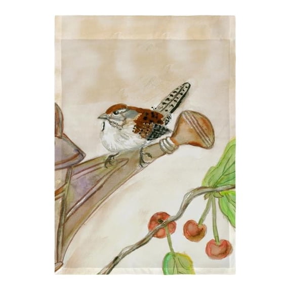 Betsy Drake FL268 Carolina Wren Flag - 12.5 x 18 in.
